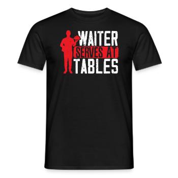 Serveur Serveuse Barman Mixologue Barman Bartending - T-shirt homme - noir - Devant - AI Model Male 178 light (178cm)