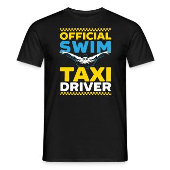 Official Swim Taxi Driver Taxi Taxicab Cab Driver - Men's T-Shirt - black - Front - AI Model Male 178 light (178cm)