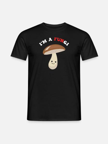 IM A Fungi Schwammerl Pilze Pilz - Mænd T-shirt - sort