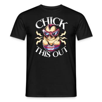 Chicken Farmer Chicken Whisperer Farm Animal - Men's T-Shirt - black - Front - AI Model Male 178 light (178cm)