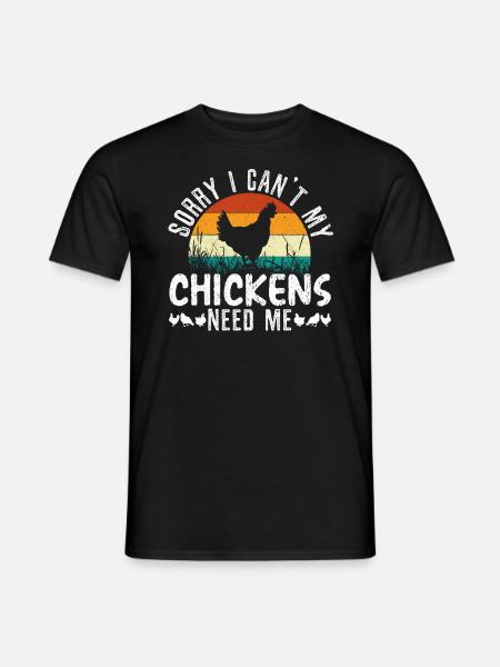 Hühnerzüchter Hühnerflüsterer Nutztier - Männer T-Shirt - Schwarz