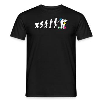 Paintball Evolution Paintballspieler Paintballer - Männer T-Shirt - Schwarz - Vorne - AI Model Male 178 light (178cm)
