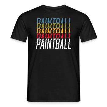 Paintball Paint Gun Paintball Spieler Paintballer - Männer T-Shirt - Schwarz - Vorne - AI Model Male 178 light (178cm)