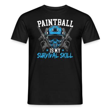 Paintball Paint Gun Paintball Spieler Paintballer - Männer T-Shirt - Schwarz - Vorne - AI Model Male 178 light (178cm)