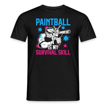 Paintball Paint Gun Paintball Spieler Paintballer - Männer T-Shirt - Schwarz - Vorne - AI Model Male 178 light (178cm)