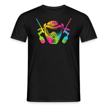Paintball Paint Gun Paintball Spieler Paintballer - Männer T-Shirt - Schwarz - Vorne - AI Model Male 178 light (178cm)