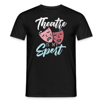 Theaterprobe Darsteller Künstler Schauspielerin Schauspieler - Männer T-Shirt - Schwarz - Vorne - AI Model Male 178 light (178cm)