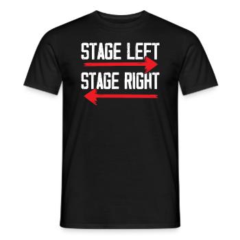 Theaterprobe Darsteller Künstler Schauspielerin Schauspieler - Männer T-Shirt - Schwarz - Vorne - AI Model Male 178 light (178cm)
