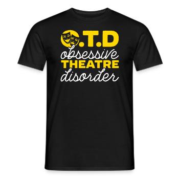 Theaterprobe Darsteller Künstler Schauspielerin Schauspieler - Männer T-Shirt - Schwarz - Vorne - AI Model Male 178 light (178cm)