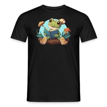 Cottagecore Champignon Esthétique Conservation de la nature - T-shirt homme - noir - Devant - AI Model Male 178 light (178cm)