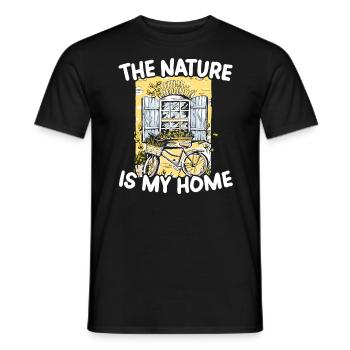 Cottagecore Champignon Esthétique Conservation de la nature - T-shirt homme - noir - Devant - AI Model Male 178 light (178cm)