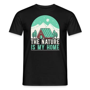 Cottagecore Champignon Esthétique Conservation de la nature - T-shirt homme - noir - Devant - AI Model Male 178 light (178cm)