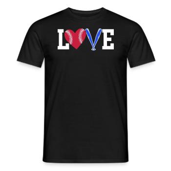 Baseball-Liebhaber Baseballspieler Baseball-Trainer - Männer T-Shirt - Schwarz - Vorne - AI Model Male 178 light (178cm)