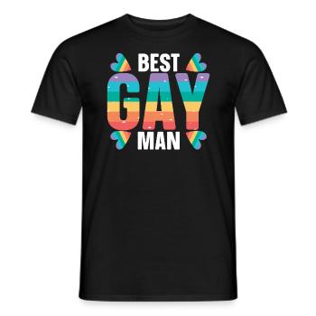 Gay Rights Rainbow Pride Month LGBTQ Gay Pride - Männer T-Shirt - Schwarz - Vorne - AI Model Male 178 light (178cm)