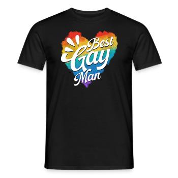 Gay Rights Rainbow Pride Month LGBTQ Gay Pride - Männer T-Shirt - Schwarz - Vorne - AI Model Male 178 light (178cm)