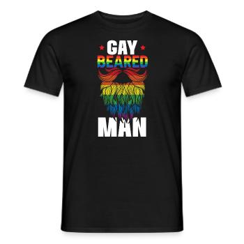 Gay Rights Rainbow Pride Month LGBTQ Gay Pride - Men's T-Shirt - black - Front - AI Model Male 178 light (178cm)