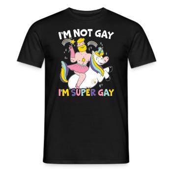 Gay Rights Rainbow Pride Month LGBTQ Gay Pride - Männer T-Shirt - Schwarz - Vorne - AI Model Male 178 light (178cm)