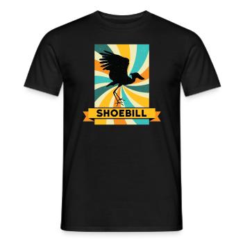 Shoebill Schuhschnabel Vogel Ornitologe - Männer T-Shirt - Schwarz - Vorne - AI Model Male 178 light (178cm)