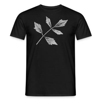 Livèche de feuilles / plante herbacée - T-shirt homme - noir - Devant - AI Model Male 178 light (178cm)