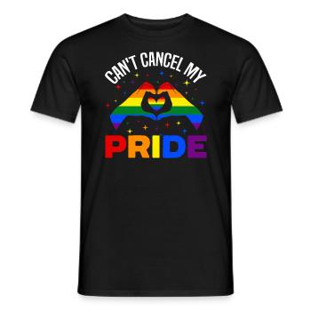 Ich kann meinen Pride Rainbow Month LGBTQ Gay nicht absagen - Männer T-Shirt - Schwarz - Vorne - AI Model Male 178 light (178cm)