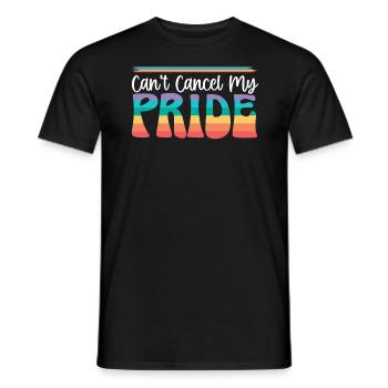Ich kann meinen Pride Rainbow Month LGBTQ Gay nicht absagen - Männer T-Shirt - Schwarz - Vorne - AI Model Male 178 light (178cm)