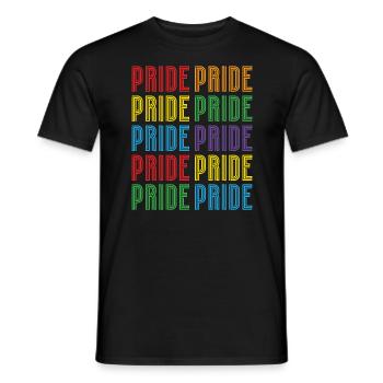Gay Rights Rainbow Pride Month LGBTQ Pride Parade - Männer T-Shirt - Schwarz - Vorne - AI Model Male 178 light (178cm)
