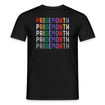Gay Rights Rainbow Pride Month LGBTQ Pride Parade - Männer T-Shirt - Schwarz - Vorne - AI Model Male 178 light (178cm)