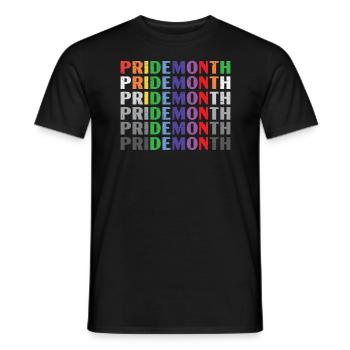 Gay Rights Rainbow Pride Month LGBTQ Pride Parade - Männer T-Shirt - Schwarz - Vorne - AI Model Male 178 light (178cm)