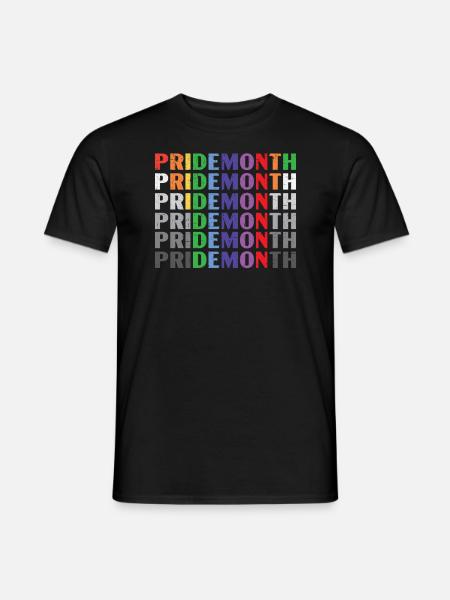 Gay Rights Rainbow Pride Month LGBTQ Pride Parade - Männer T-Shirt - Schwarz
