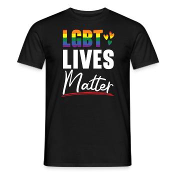 LGBT Vibes Matter Rainbow Pride Mois LGBTQ Gay - T-shirt homme - noir - Devant - AI Model Male 178 light (178cm)
