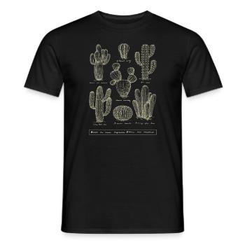 Cactus species cactus plant - Men's T-Shirt - black - Front - AI Model Male 178 light (178cm)