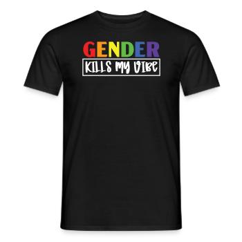 Gay Rights Rainbow Pride LGBTQ Gay Pride Parade - Men's T-Shirt - black - Front - AI Model Male 178 light (178cm)