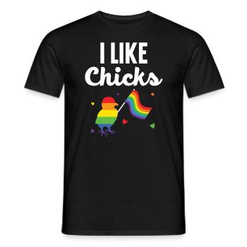 Gay Rights Rainbow Pride LGBTQ Gay Pride Parade - Men's T-Shirt - black - Front - AI Model Male 178 light (178cm)