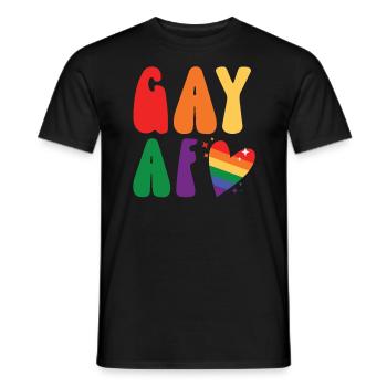 Gay Rights Rainbow Pride LGBTQ Gay Pride Parade - Männer T-Shirt - Schwarz - Vorne - AI Model Male 178 light (178cm)