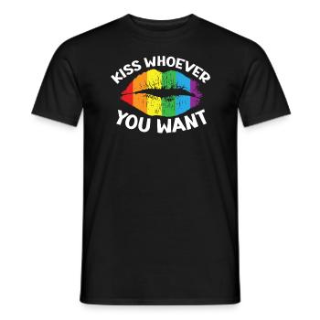 Gay Rights Rainbow Pride LGBTQ Gay Pride Parade - Männer T-Shirt - Schwarz - Vorne - AI Model Male 178 light (178cm)