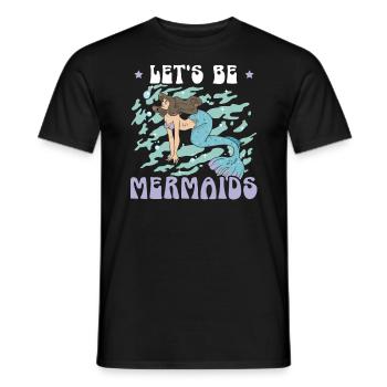 Meerjungfrau Squad Mythos Folklore Unterwasser Aquatisch - Männer T-Shirt - Schwarz - Vorne - AI Model Male 178 light (178cm)