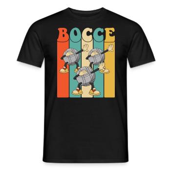 Boccespieler Dabbing Bacce Ball mit Jack Bocci - Männer T-Shirt - Schwarz - Vorne - AI Model Male 178 light (178cm)