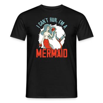 Meerjungfrau Squad Mythos Folklore Unterwasser Aquatisch - Männer T-Shirt - Schwarz - Vorne - AI Model Male 178 light (178cm)