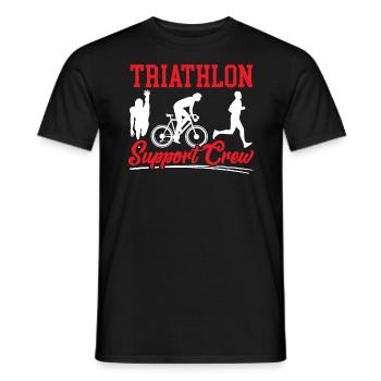 Triathlon Athlet Triathlet Schwimmen Radfahren Laufen - Männer T-Shirt - Schwarz - Vorne - AI Model Male 178 light (178cm)