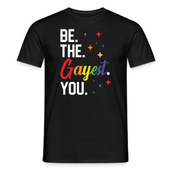 Gay Rights Rainbow Pride Month LGBTQ Gay Pride - Männer T-Shirt - Schwarz - Vorne - AI Model Male 178 light (178cm)