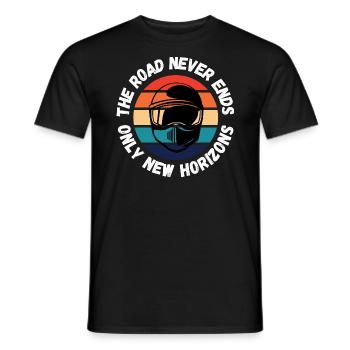 Motocross-Leidenschaftslogo - Männer T-Shirt - Schwarz - Vorne - AI Model Male 178 light (178cm)
