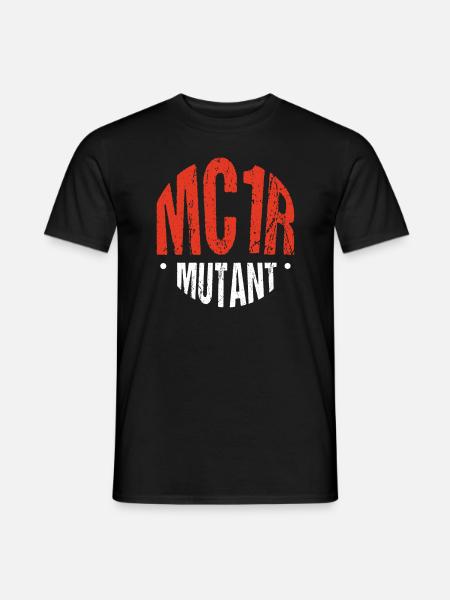 MC1R Mutant Rothaarig Rote Haare - Männer T-Shirt - Schwarz