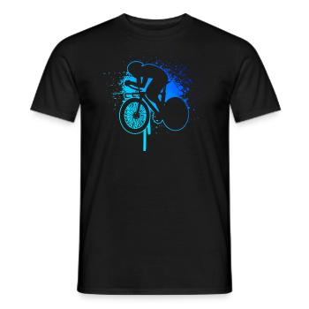Vélo de route Hommes Vélo de route Cyclisme sur route - T-shirt homme - noir - Devant - AI Model Male 178 light (178cm)