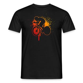 Road Bike Women's Road Bike Road Cyclist Road Cyclist - Men's T-Shirt - black - Front - AI Model Male 178 light (178cm)