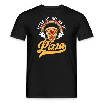 Pizza Eater Pepperoni Pizza Lover Italian Food - Men's T-Shirt - black - Front - AI Model Male 178 light (178cm)