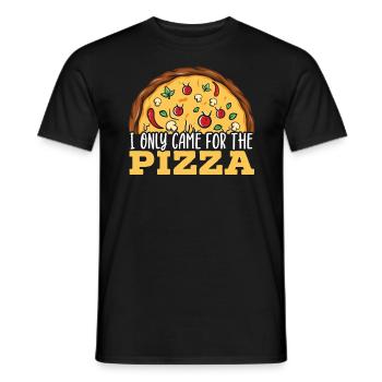 Pizza Eater Pepperoni Pizza Lover Italian Food - T-shirt homme - noir - Devant - AI Model Male 178 light (178cm)