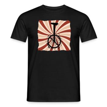 Einrad Rétro Unicycle - T-shirt homme - noir - Devant - AI Model Male 178 light (178cm)