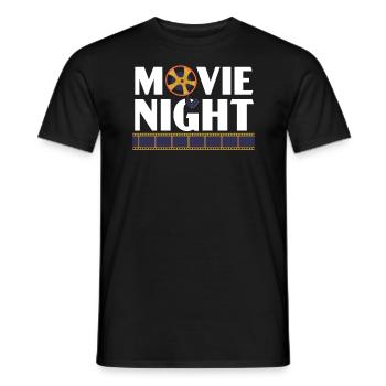 Soirée cinéma Critique de cinéma Cinéma Marathon Cinéma - T-shirt homme - noir - Devant - AI Model Male 178 light (178cm)