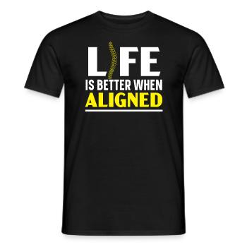 Chiropraktik Wirbelsäule Chirurg Knochen Chiropraktiker - Männer T-Shirt - Schwarz - Vorne - AI Model Male 178 light (178cm)