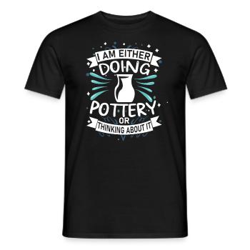 Töpferei - Männer T-Shirt - Schwarz - Vorne - AI Model Male 178 light (178cm)